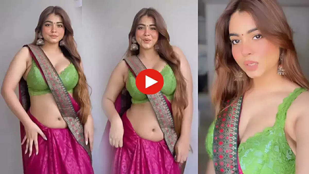 Indian Desi Sexy Video: Hot Model Sets Internet on Fire with Sexy Saree Dance Video