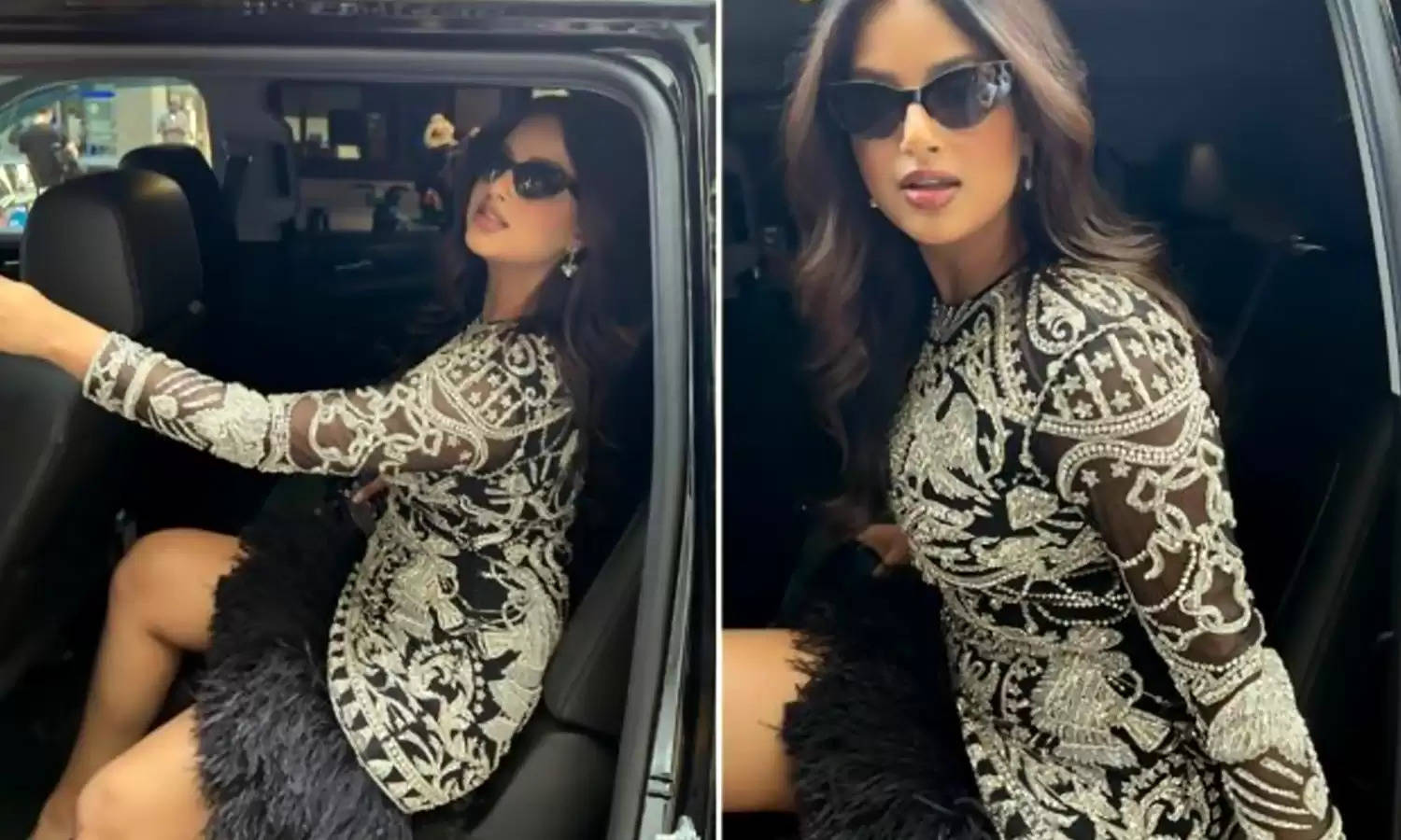 Harnaaz Kaur :ब्लैक ड्रेस पहन मिस यूनिवर्स ने करवाया न्यू यॉर्क में अब तक का सबसे हॉट फोटोशूट, यू दिए कार में बैठकर पोज