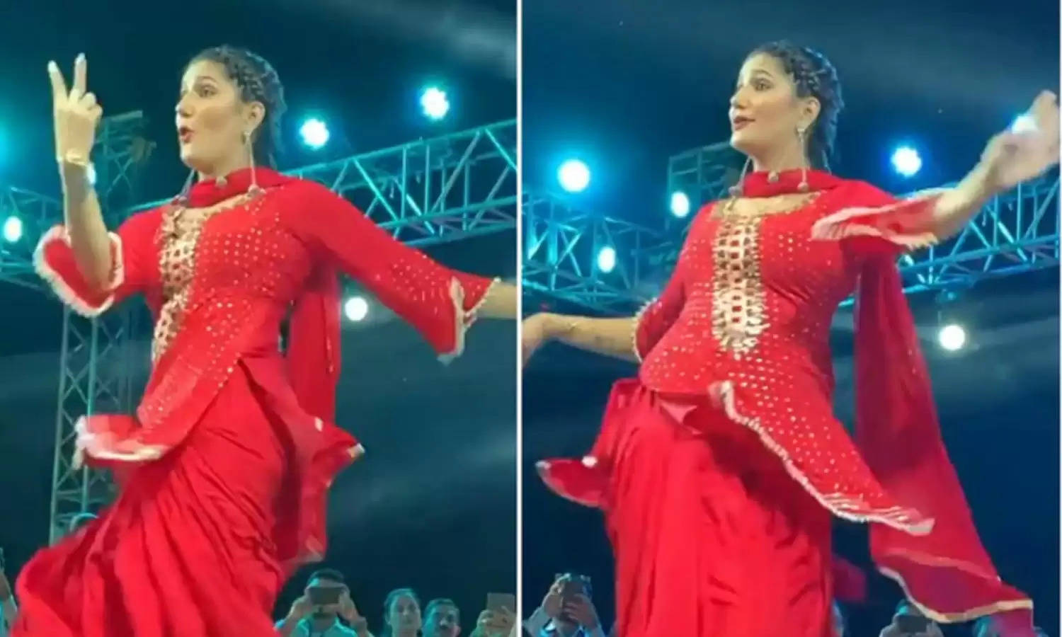 Sapna chaudhary ने स्टेज पर डांस करते दिखाया ऐसा गज़ब देसी अंदाज, भीड़ रोकना हुआ मुश्किल