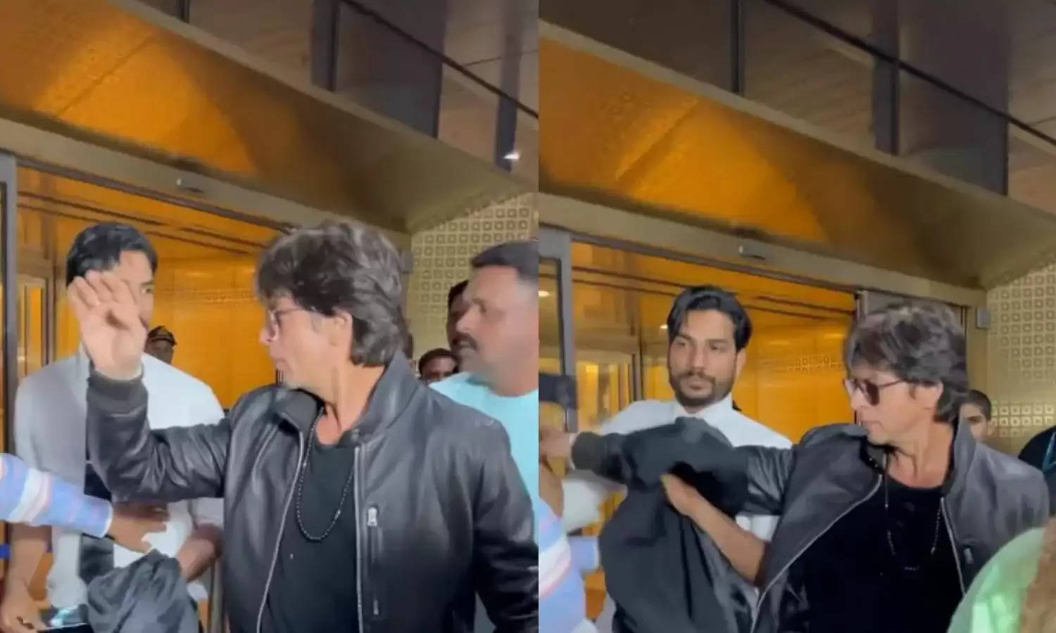 सलमान खान के बाद अब शाहरुख खान ने मुंबई एयरपोर्ट पर सेल्फी ले रहे फैन को दिया धक्का