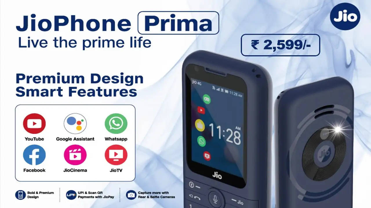 2.4 इंच का डिस्प्ले स्क्रीन और 1800mAh की दमदार बैटरी के साथ लांच हुआ Jio Phone Prima, जानिये इसके फीचर्स 