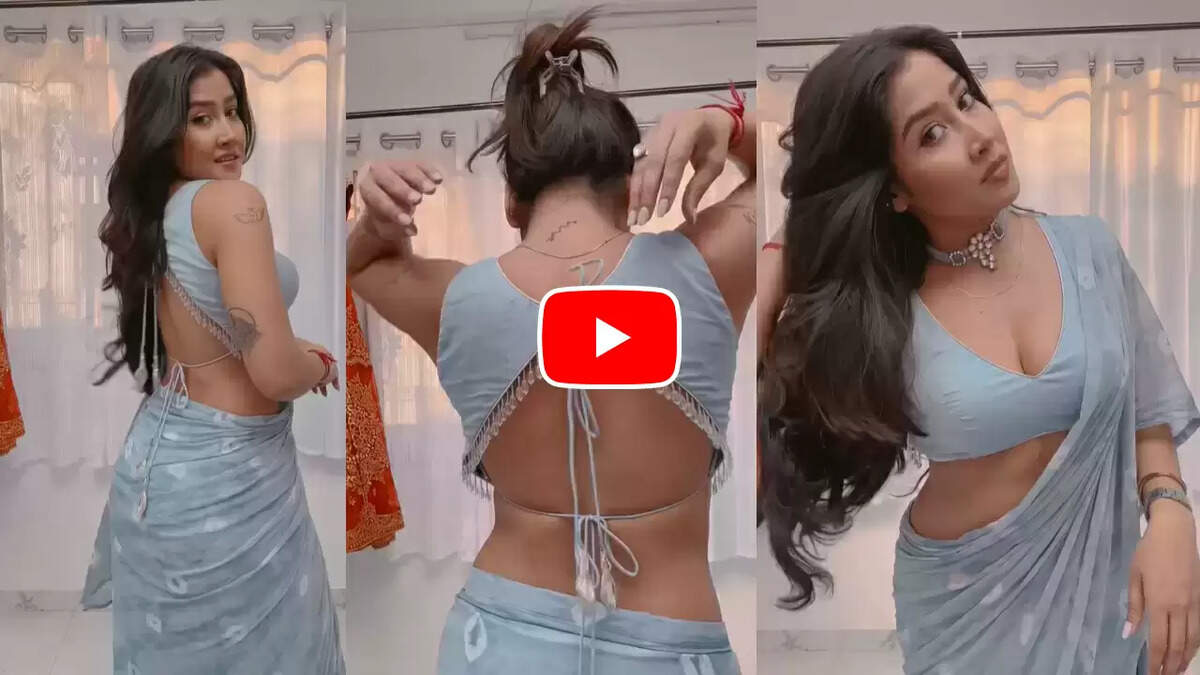 Social Media Star Sofia Ansari Exudes Elegance and Seduction in Her Viral Saree Sexy Video