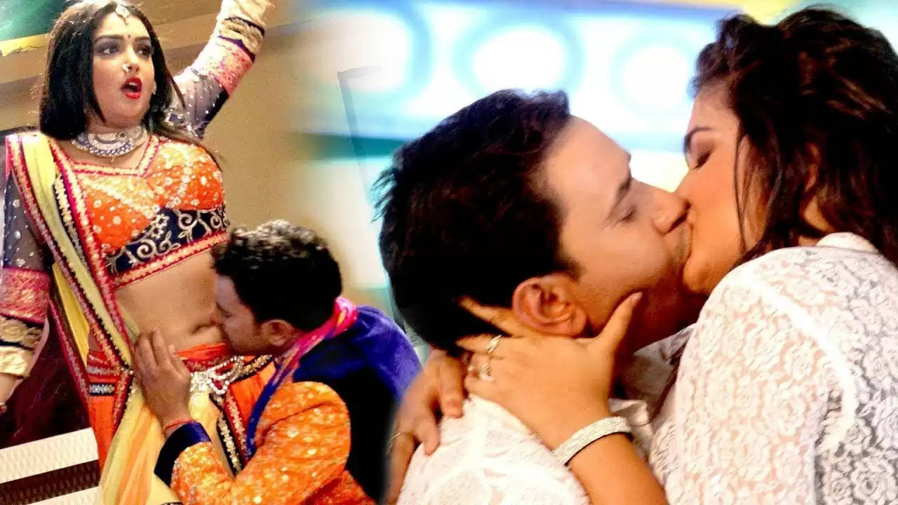Amrapali Romance Video: आम्रपाली का हॉट हुस्न देख नही रह पाए निरहुआ और फिर कर डाली ऐसी हरक़त