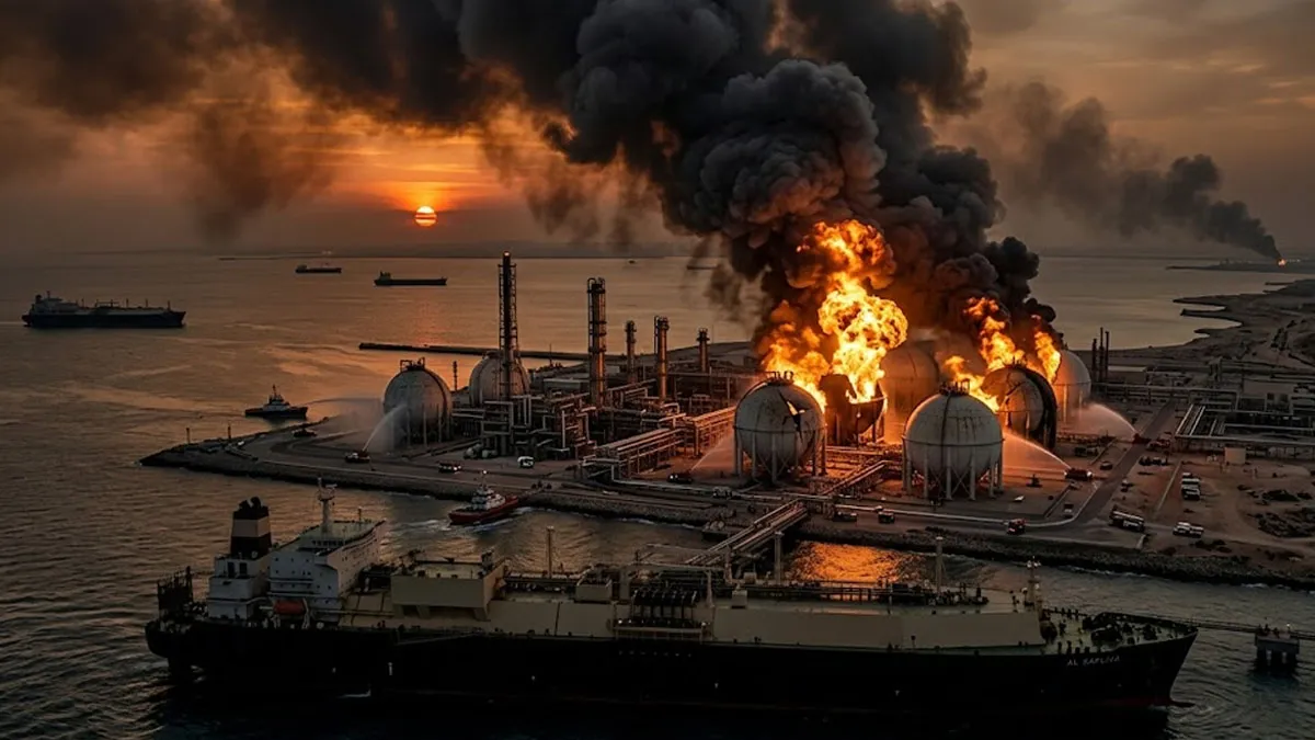 कतर के गैस प्लांट पर भीषण मिसाइल हमला, भारत में गहरा सकता है ऊर्जा संकट