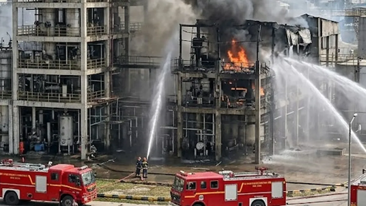 काशीपुर रोड पर फैक्ट्री में लगी आग ने मचाई अफरा-तफरी, फायर ब्रिगेड ने कड़ी मशक्कत के बाद पाया काबू