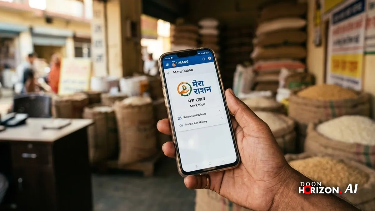 Ration Card Update: UMANG App पर आया 'Mera Ration' फीचर, घर बैठे देखें पूरी फैमिली डिटेल।