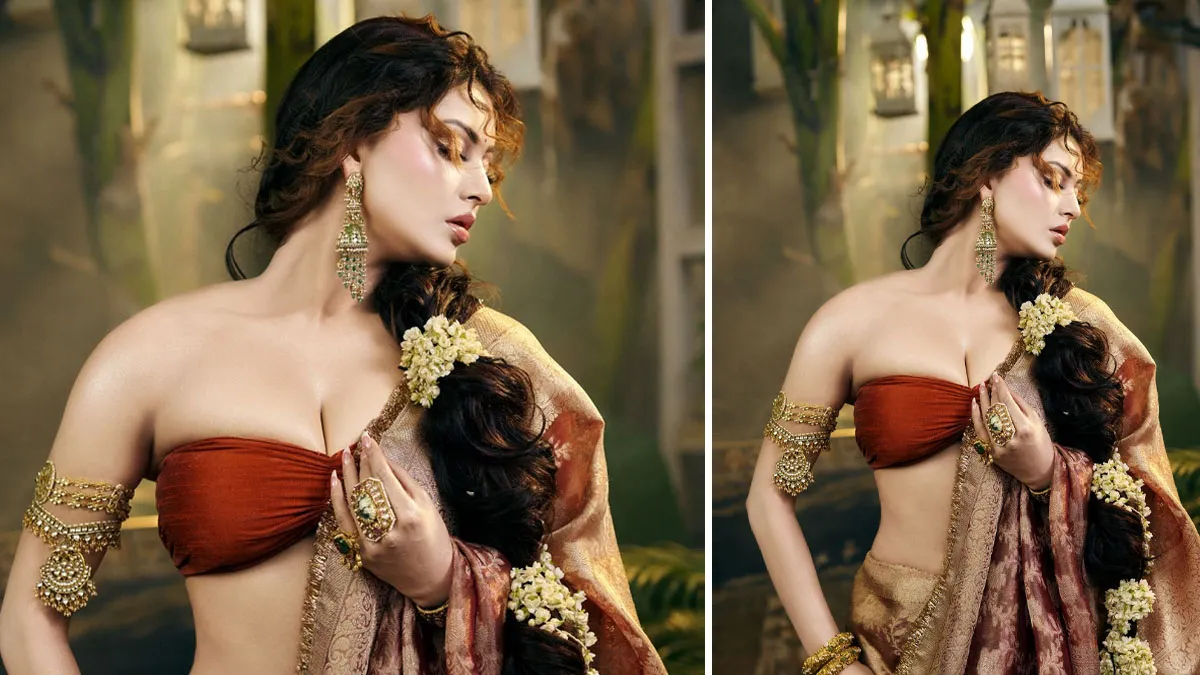 Home 53 Urvashi Rautela Madhubala Look : उर्वशी रौतेला बनीं 'मॉडर्न मधुबाला', सोशल मीडिया पर तस्वीरें हुई वायरल