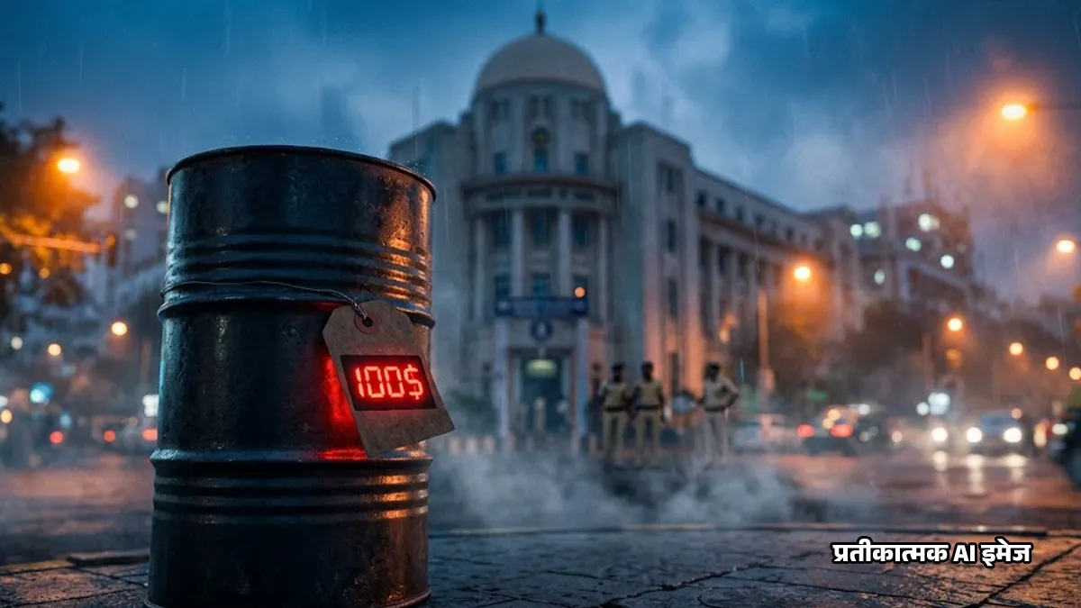 100 डॉलर पहुंचा क्रूड ऑयल, HSBC की चेतावनी- बेकाबू हो सकती है महंगाई।