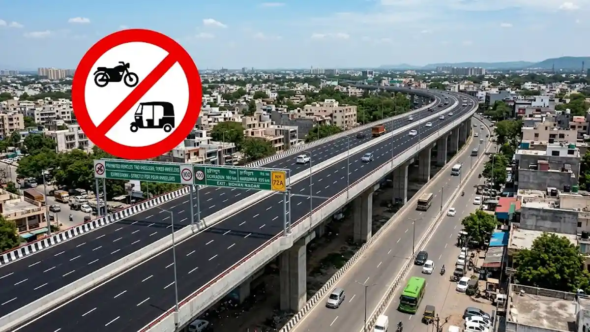 Delhi-Dehradun Expressway के इस 26 किमी हिस्से पर बाइक ले गए तो कटेगा 20 हजार का चालान