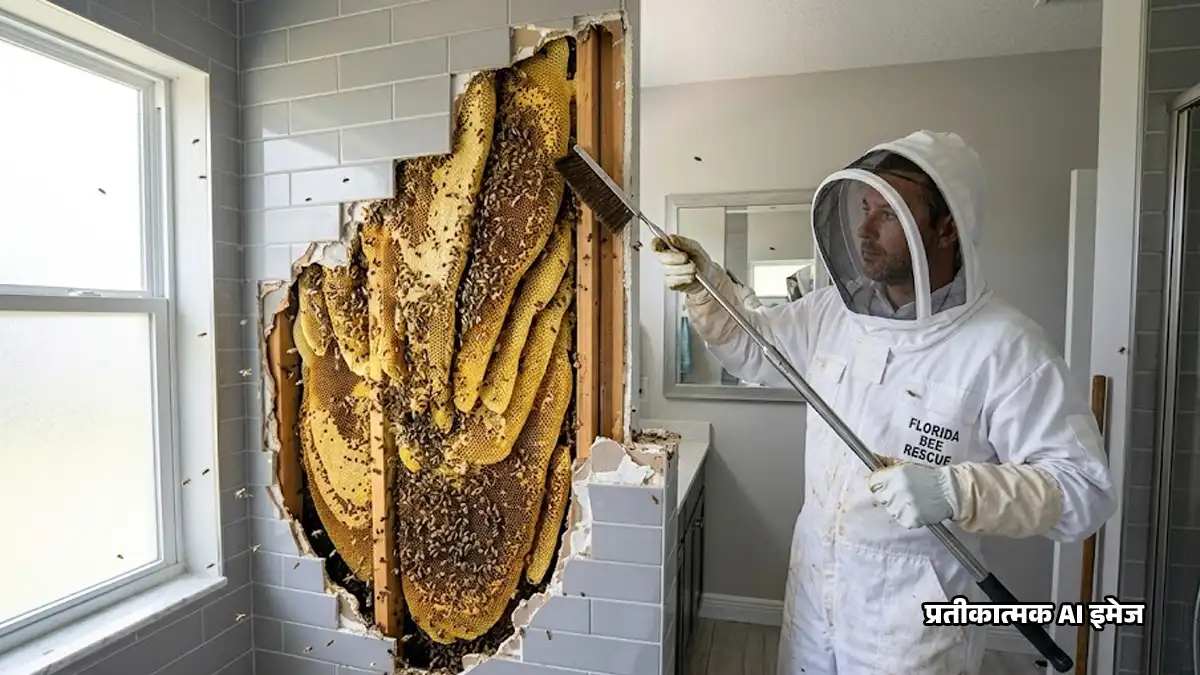 बाथरूम की टाइल्स के पीछे छिपा था 'खौफनाक' राज, दीवार तोड़ते ही उड़े शख्स के होश