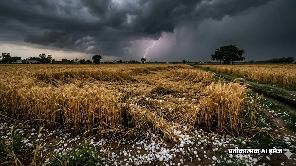 Haryana Weather Update : सिरसा में भारी बारिश और हिसार में ओले, मौसम विभाग ने जारी किया ऑरेंज अलर्ट।