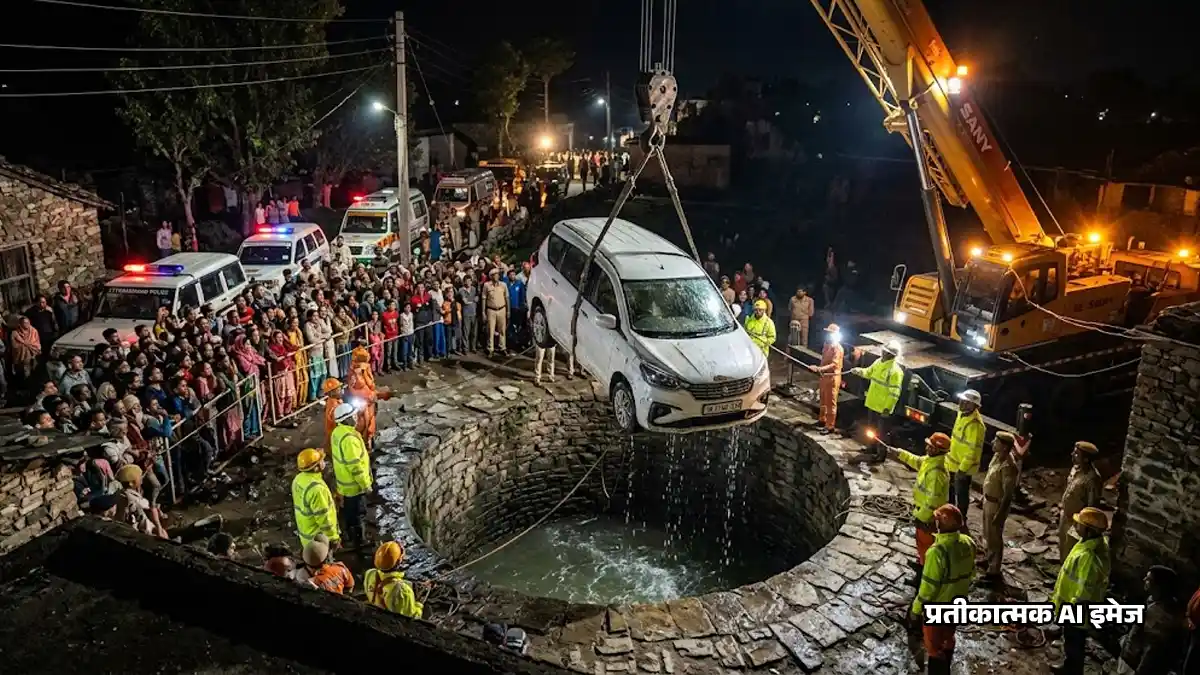 बैंक्वेट हॉल के पास कुएं में गिरी अर्टिगा, 6 बच्चों समेत एक ही परिवार के 9 लोगों की हुई दर्दनाक मौत