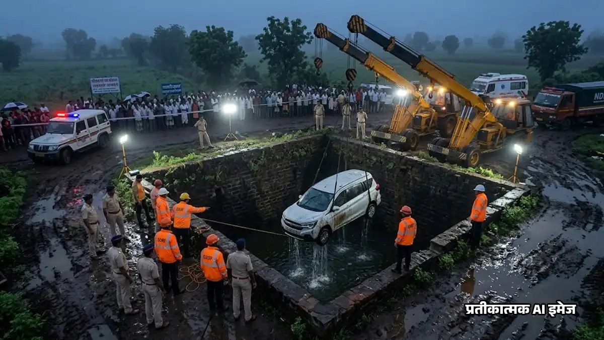 नासिक में भीषण हादसा: कुएं में गिरी कार, एक ही परिवार के 9 लोगों की हुई दर्दनाक मौत
