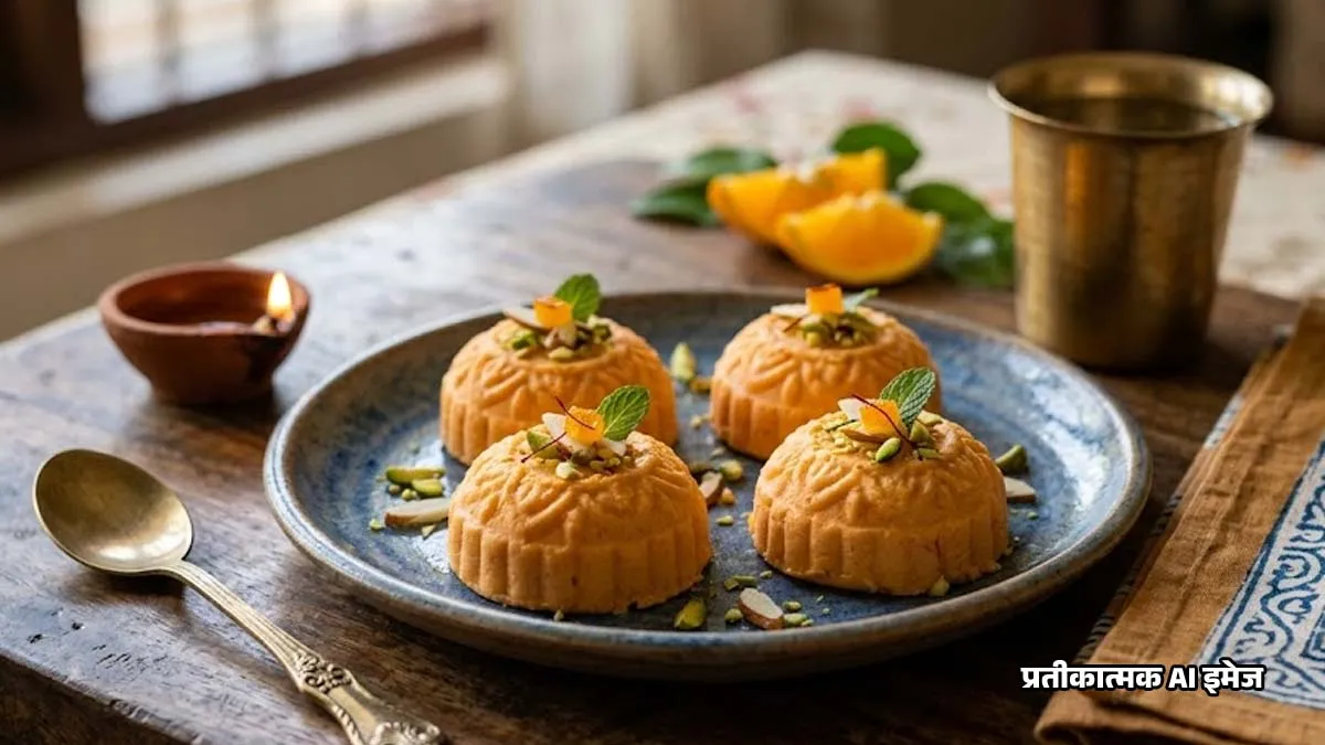 Orange Sandesh Recipe