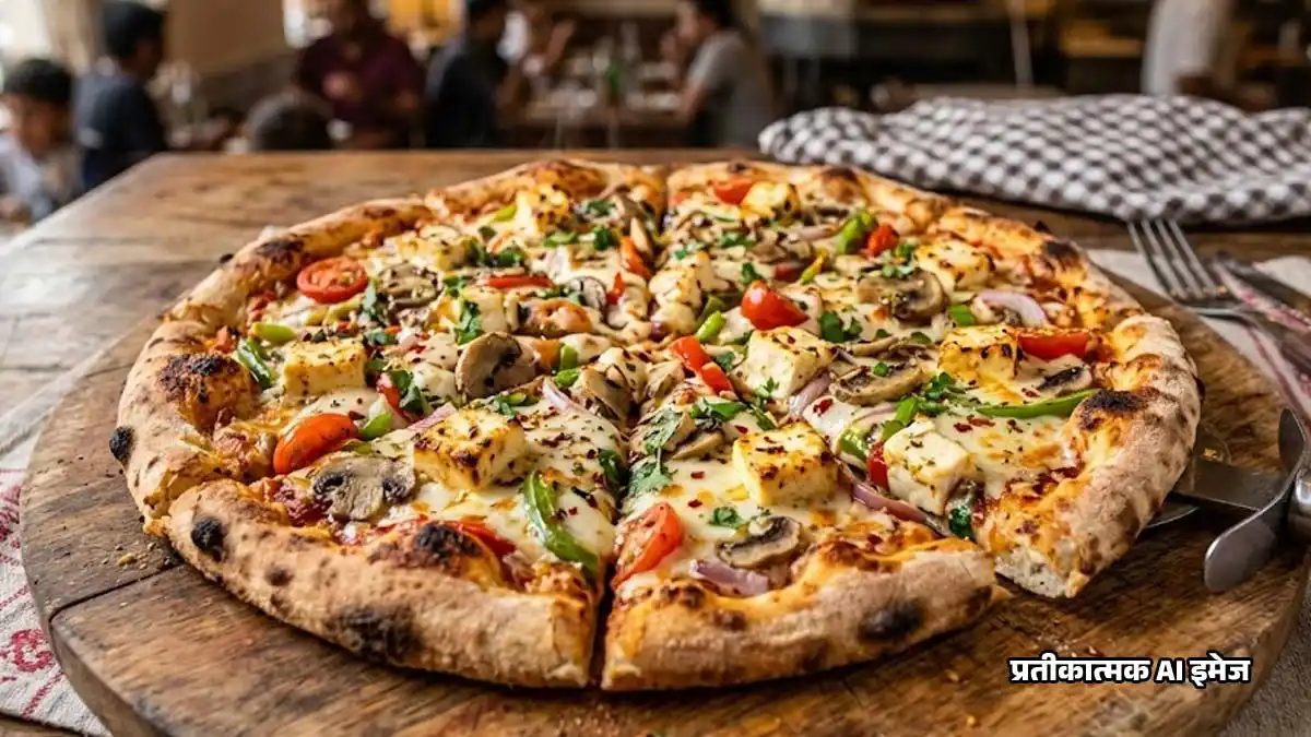 Paneer Mushroom Pizza