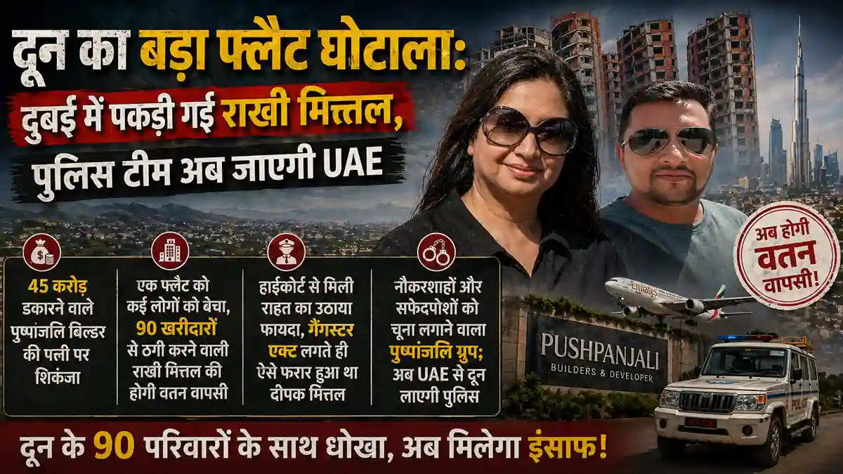 Pushpanjali Fraud Case : 45 करोड़ डकारने वाले पुष्पांजलि बिल्डर की पत्नी पर शिकंजा, मास्टरमाइंड दीपक की तलाश तेज