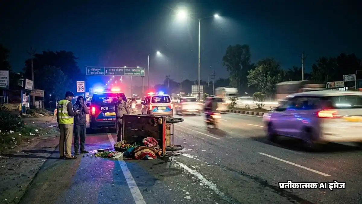 सितारगंज में भीषण सड़क हादसा: अज्ञात वाहन ने रेहड़ी को रौंदा, तीन दोस्तों की मौत