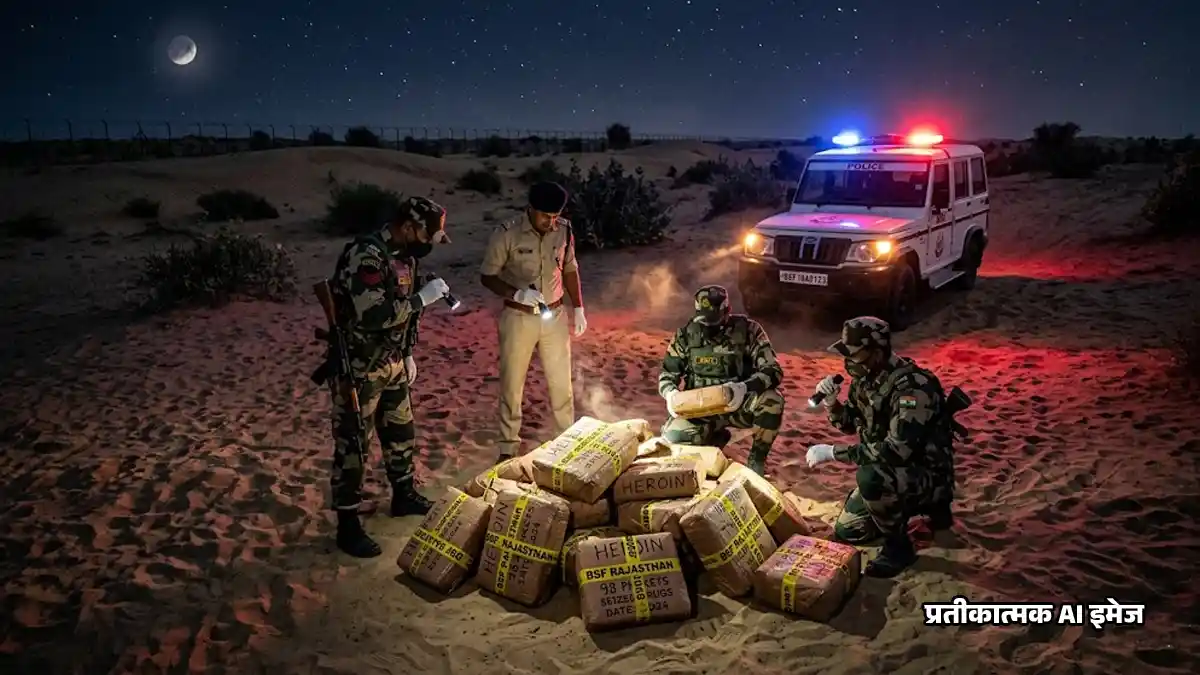 Home 37 श्रीगंगानगर बॉर्डर पर आधी रात को ड्रोन की दस्तक, 60 करोड़ की हेरोइन के साथ 4 तस्कर दबोचे