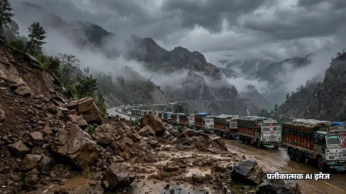 श्रीनगर-जम्मू हाईवे पर सफर करने वाले हो जाएं अलर्ट, रामबन में भारी भूस्खलन के बाद थमे पहिए