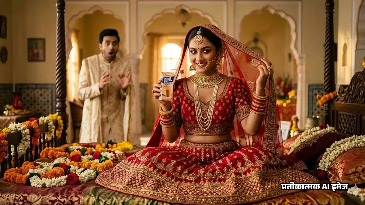 Suhagrat Viral Video : सुहागरात पर पति ने गांव की दुल्हन को मिल्क शेक पिलाकर मारा ताना, मिला ऐसा जवाब कि उल्टे पैर भागा