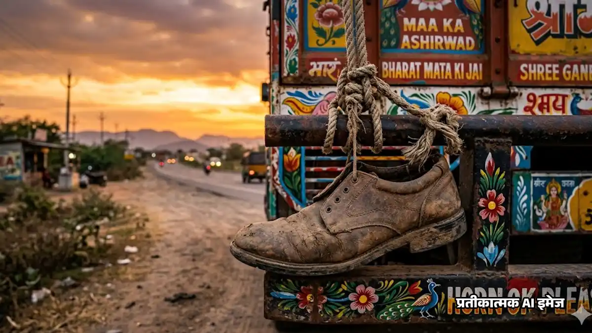 सड़कों पर दौड़ते ट्रकों के पीछे क्यों लटका होता है फटा जूता? वजह जानकर दंग रह जाएंगे आप