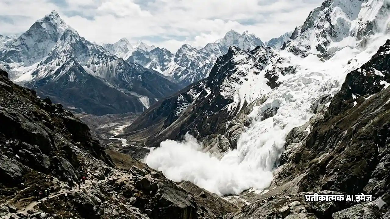 Badrinath Glacier Break : बदरीनाथ धाम के पास कंचनगंगा में टूटा ग्लेशियर, बर्फ का सैलाब देख सहमे लोग