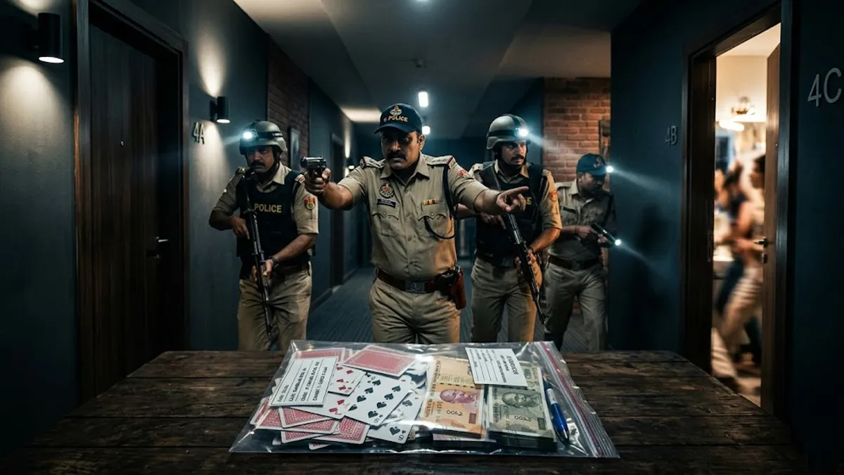 देहरादून के पॉश अपार्टमेंट में चल रहा था हाईप्रोफाइल जुआ, पुलिस की आधी रात सर्जिकल स्ट्राइक