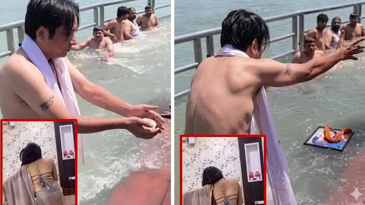 Har Ki Pauri Viral Video : हर की पैड़ी से सामने आया हैरान करने वाला वीडियो, जीवित पत्नी का ही कर डाला 'पिंडदान'
