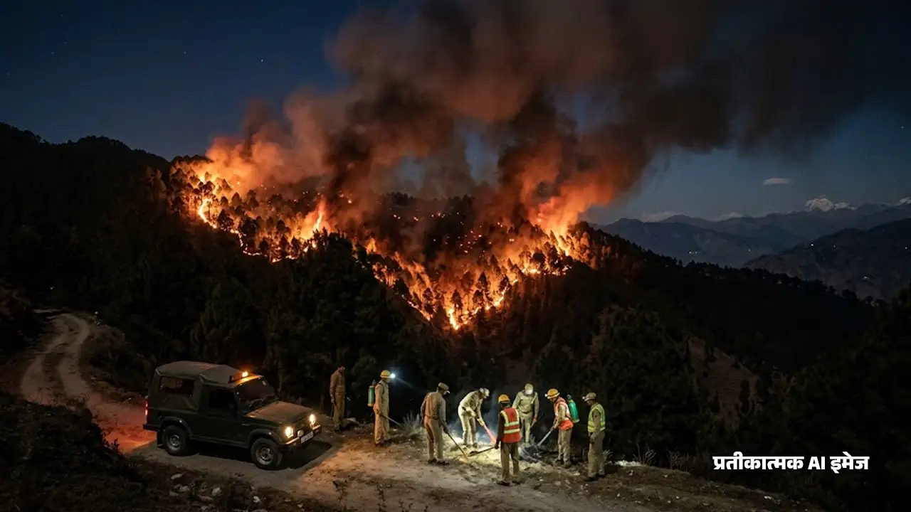 Uttarakhand Forest Fire : उत्तराखंड में धधक रहे जंगल, 100 दिन में 392 जगह लगी आग