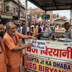 Haridwar Veg Biryani Controversy : हरिद्वार में ‘वेज बिरयानी’ पर विवाद, संतों ने ठेले-दुकानों पर चिपकाए ‘वेज पुलाव’ के स्टिकर