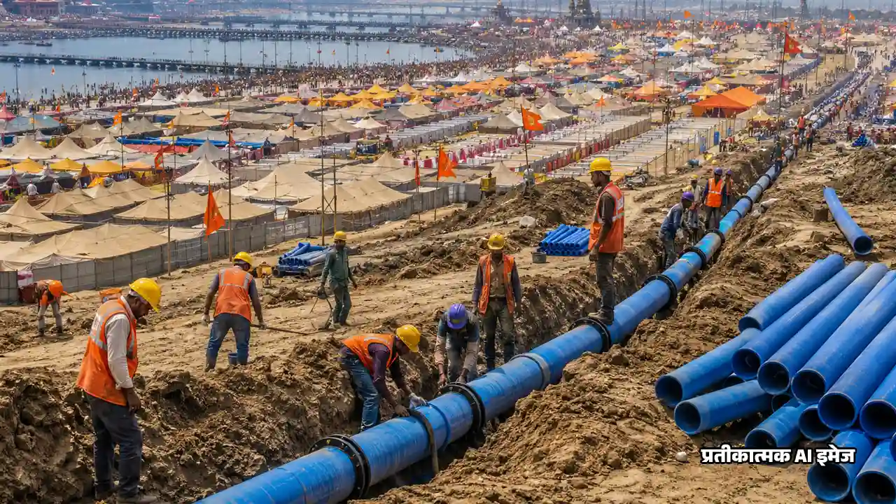 Kumbh Mela 2027 : कुंभ नगरी के 11 सेक्टरों में बिछेगी अस्थाई पाइपलाइन, खर्च होंगे 8.80 करोड़
