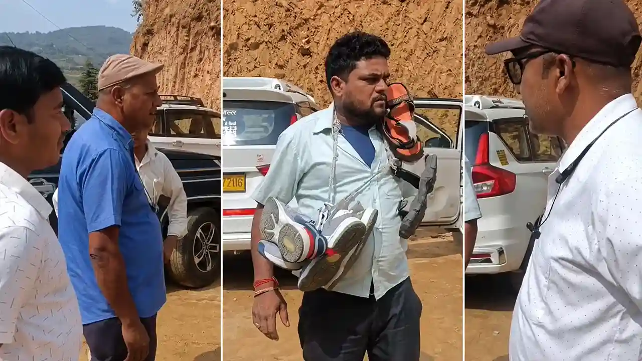 चंपावत में दिल्ली का किराया कम लेने पर टैक्सी चालक को पहनाई जूतों की माला, वीडियो वायरल