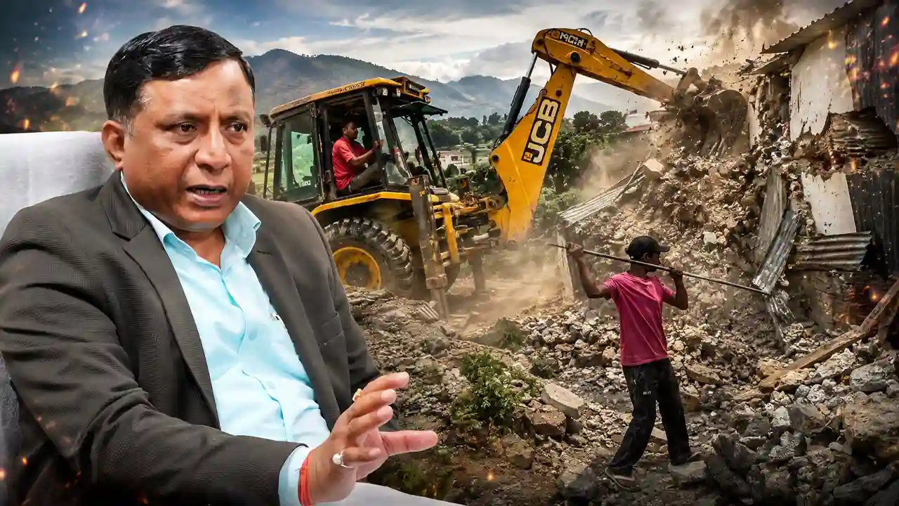 देहरादून-मसूरी में MDDA का बड़ा एक्शन, 5 बीघा अवैध प्लॉटिंग पर चला बुलडोजर