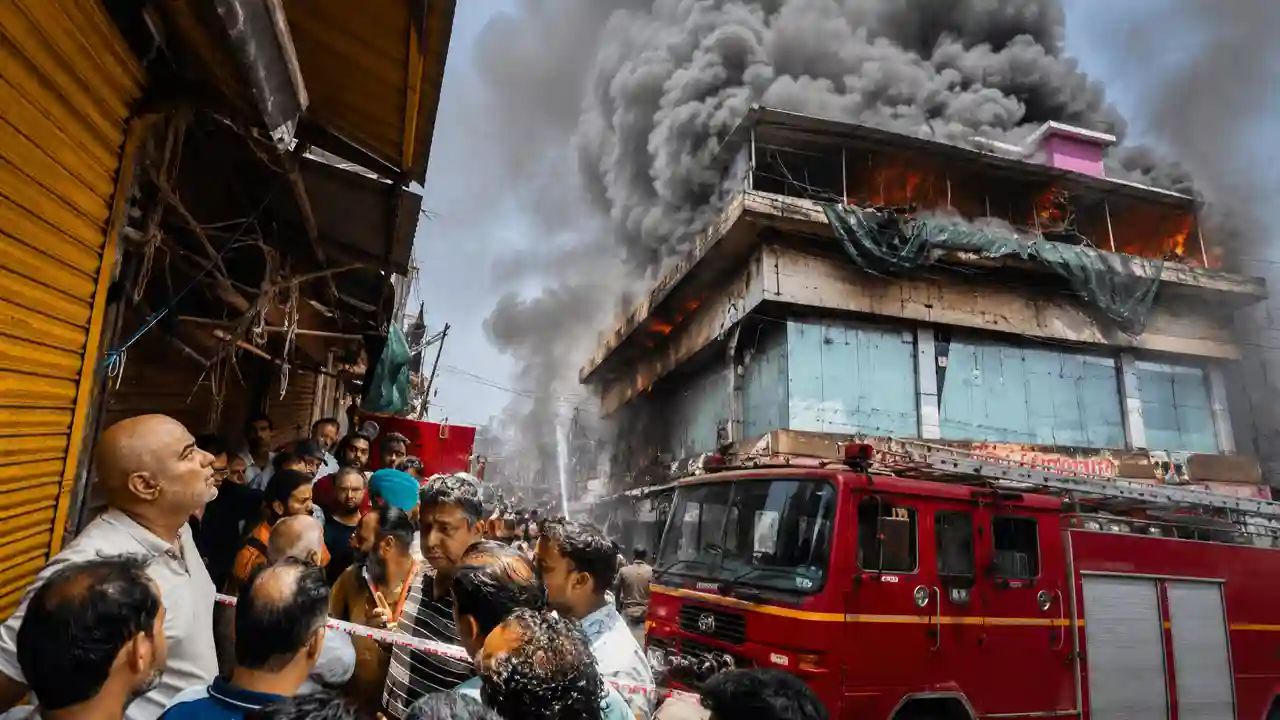 Paltan Bazar Fire : शार्ट सर्किट से लहंगे-साड़ी के शोरूम में लगी आग, लाखों का सामान हुआ स्वाहा