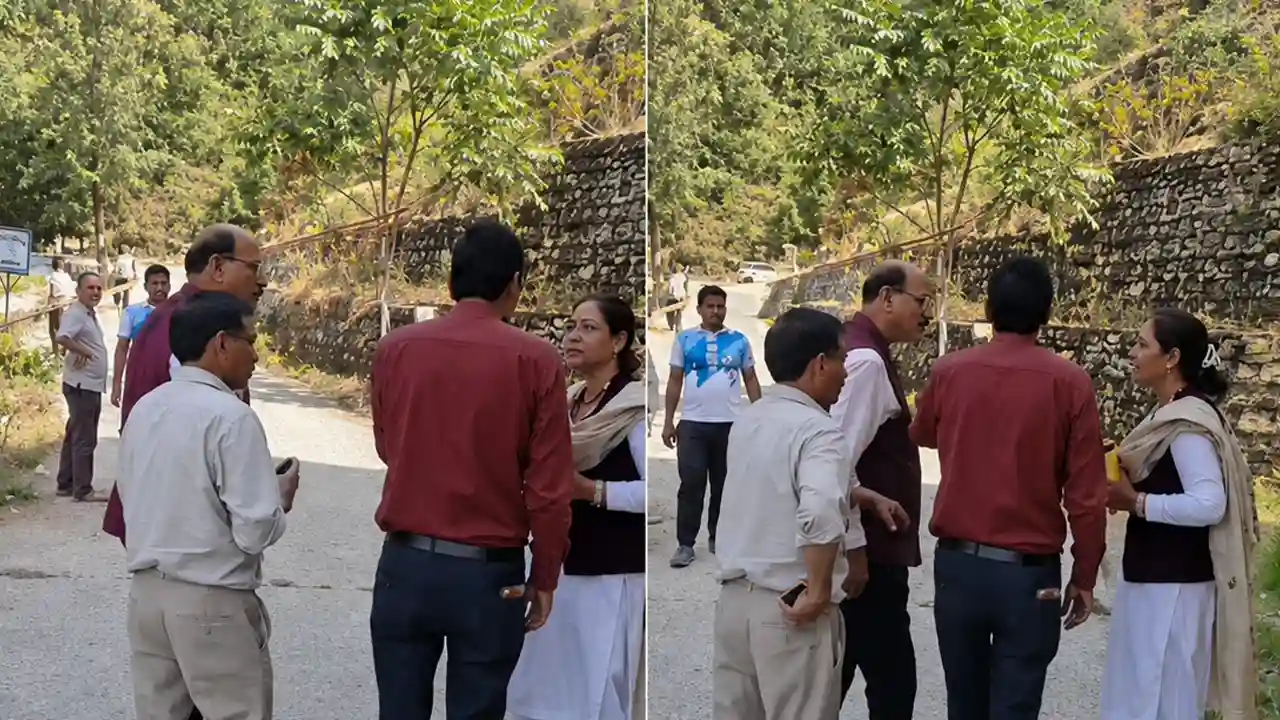 वोटिंग के दौरान पोलिंग बूथ पहुंचे सुबोध उनियाल, UKD नेत्री से तीखी नोकझोंक का Video Viral