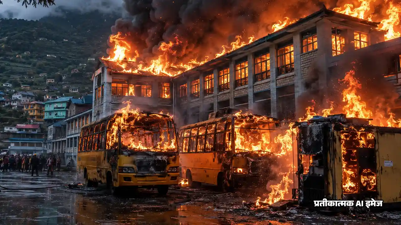 Uttarakhand School Fire : लखनऊ कोचिंग हादसे के बाद उत्तराखंड स्थित स्कूल में लगी भयंकर आग, दो बसें और जनरेटर जलकर खाक