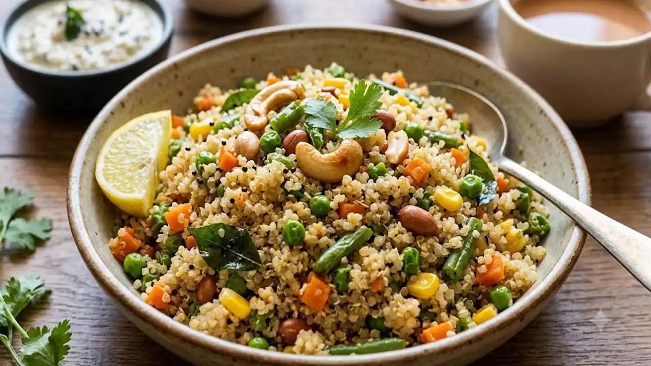 Quinoa Upma Recipe